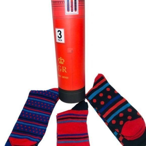 CARNABY SOCK CO W1 London 3-Pack Men's Socks Gift Set Size 8-12 Stylish - Picture 3 of 6